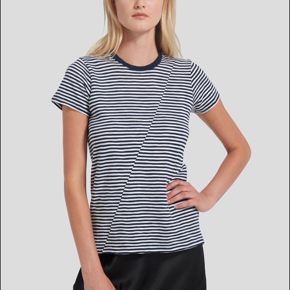 ATM Striped Jersey Short-Sleeve Tee | SZ Women’s L